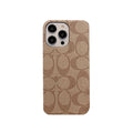 Coach-inspired coffee brown classic iPhone case - jdk241426