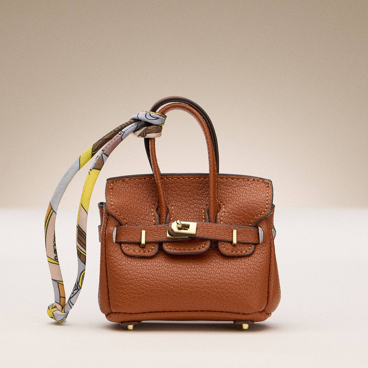 Hermes-inspired leather bag for AirPods case