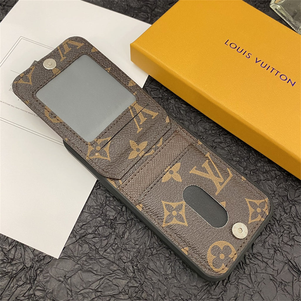 Classic circle monogram canvas iPhone case