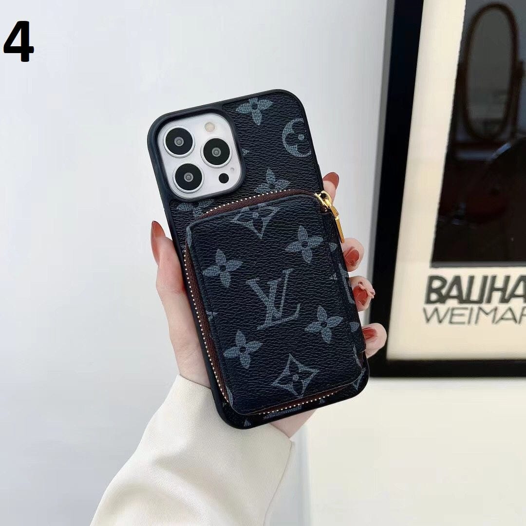 Louis Vuitton-inspired monogram wallet case for iPhone 17 Pro