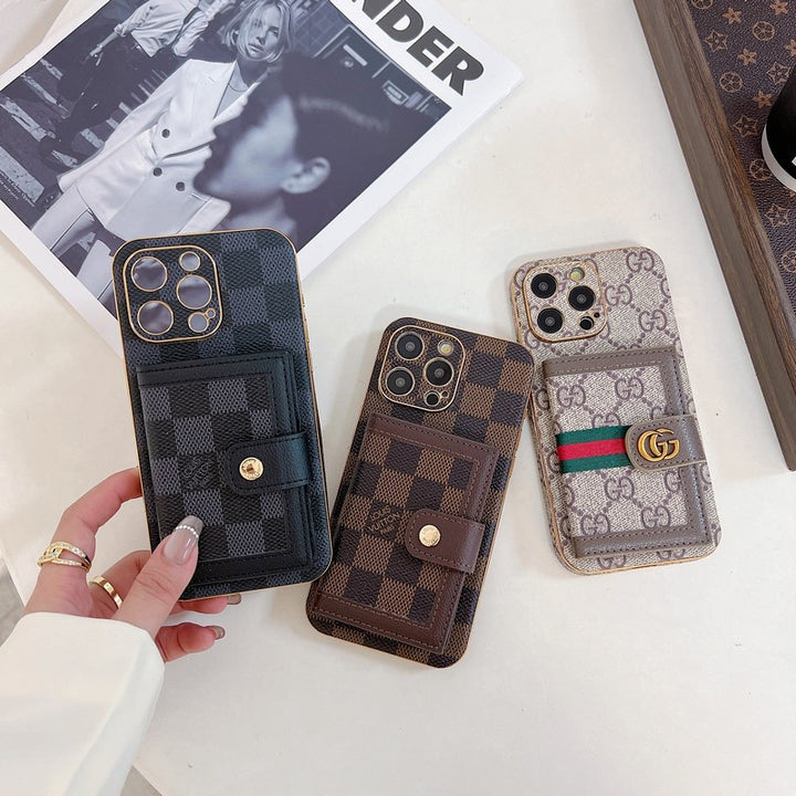 Louis Vuitton-inspired classic color card bag iPhone case