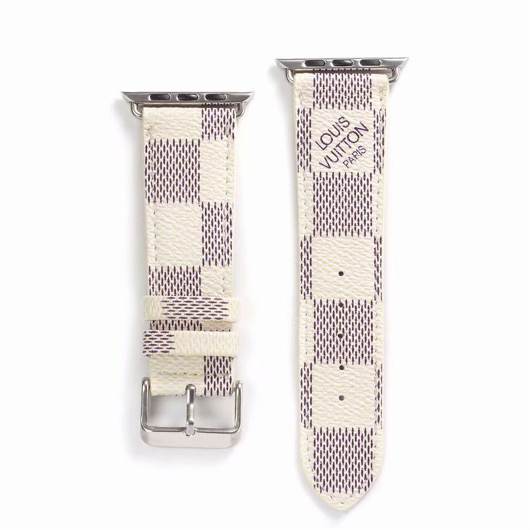 Louis Vuitton-inspired brown classic strap for Apple Watch