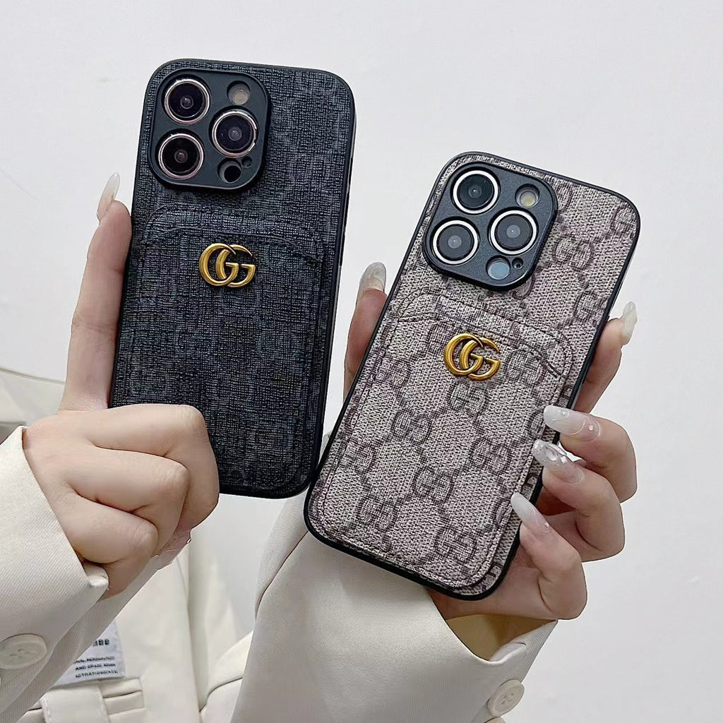 Fashionable phone case with convenient card slot