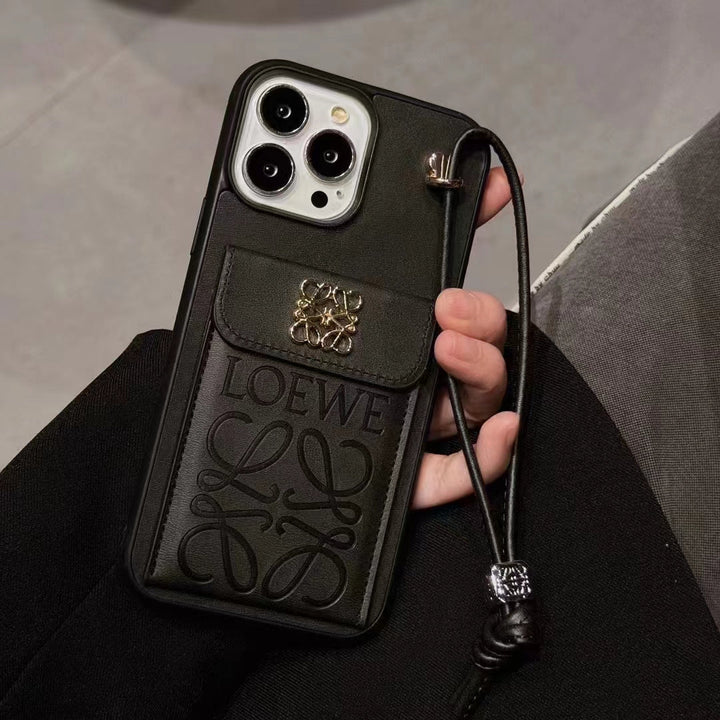 Loewe-inspired iPhone case with card holder