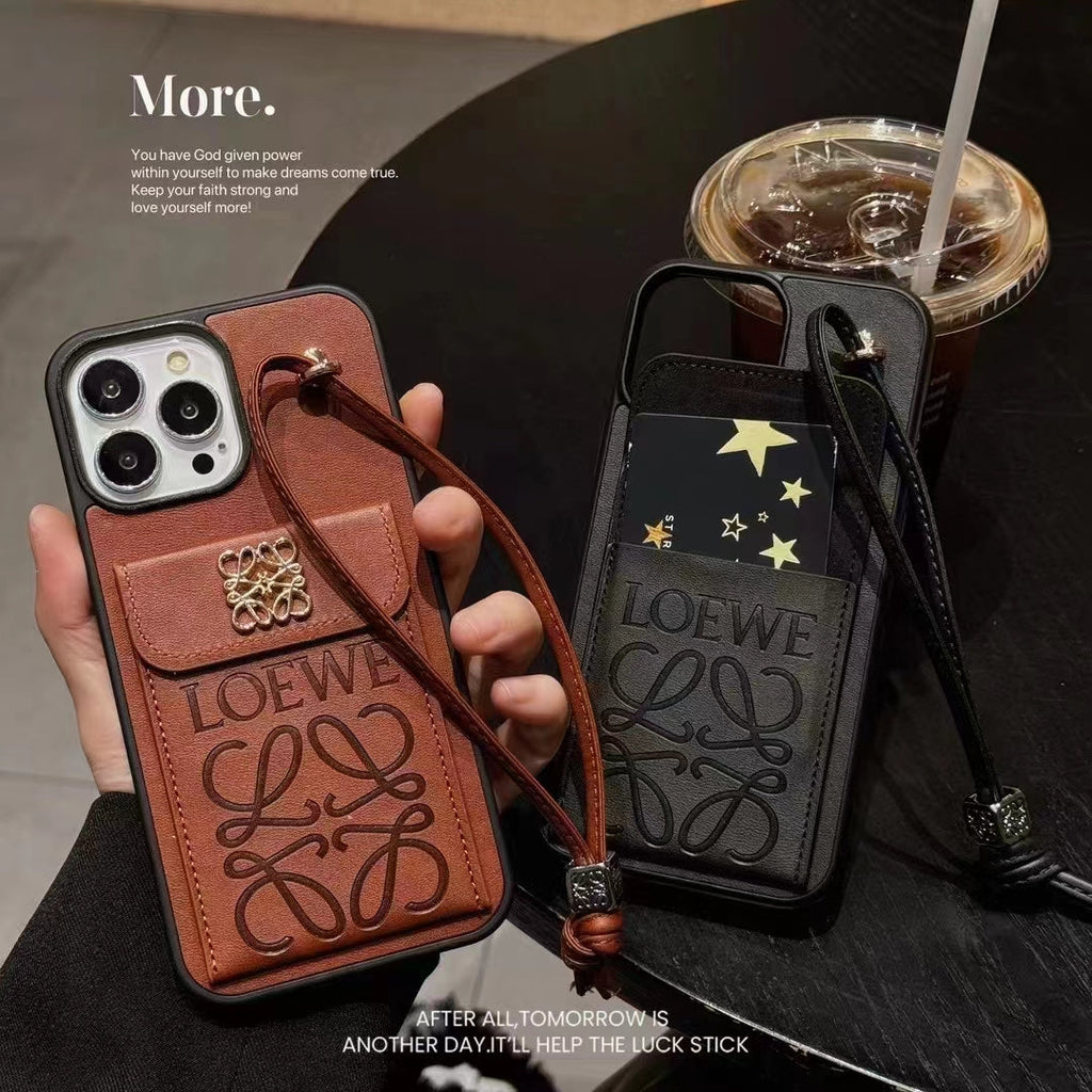 Loewe-inspired iPhone case with card holder