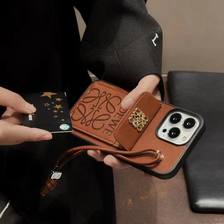 Loewe-inspired iPhone case with card holder