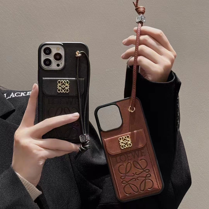 Loewe-inspired iPhone case with card holder