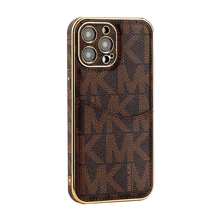 Michael Kors-inspired monogram iPhone case with card holder