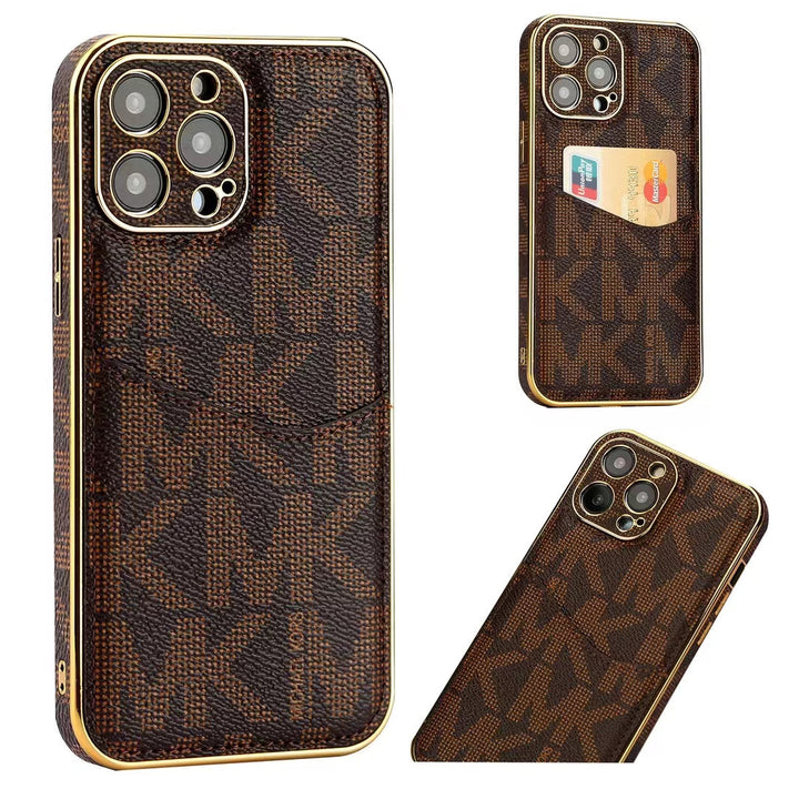 Michael Kors-inspired monogram iPhone case with card holder