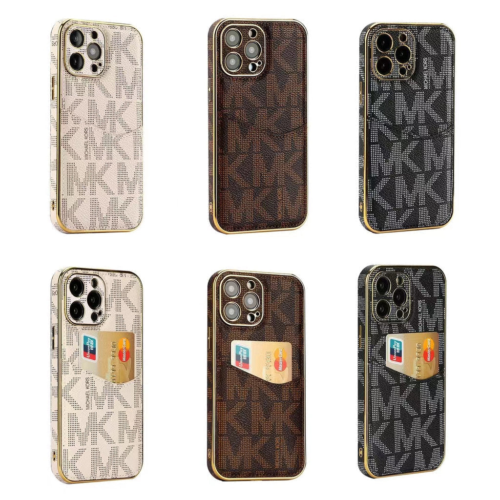 Michael Kors-inspired monogram iPhone case with card holder