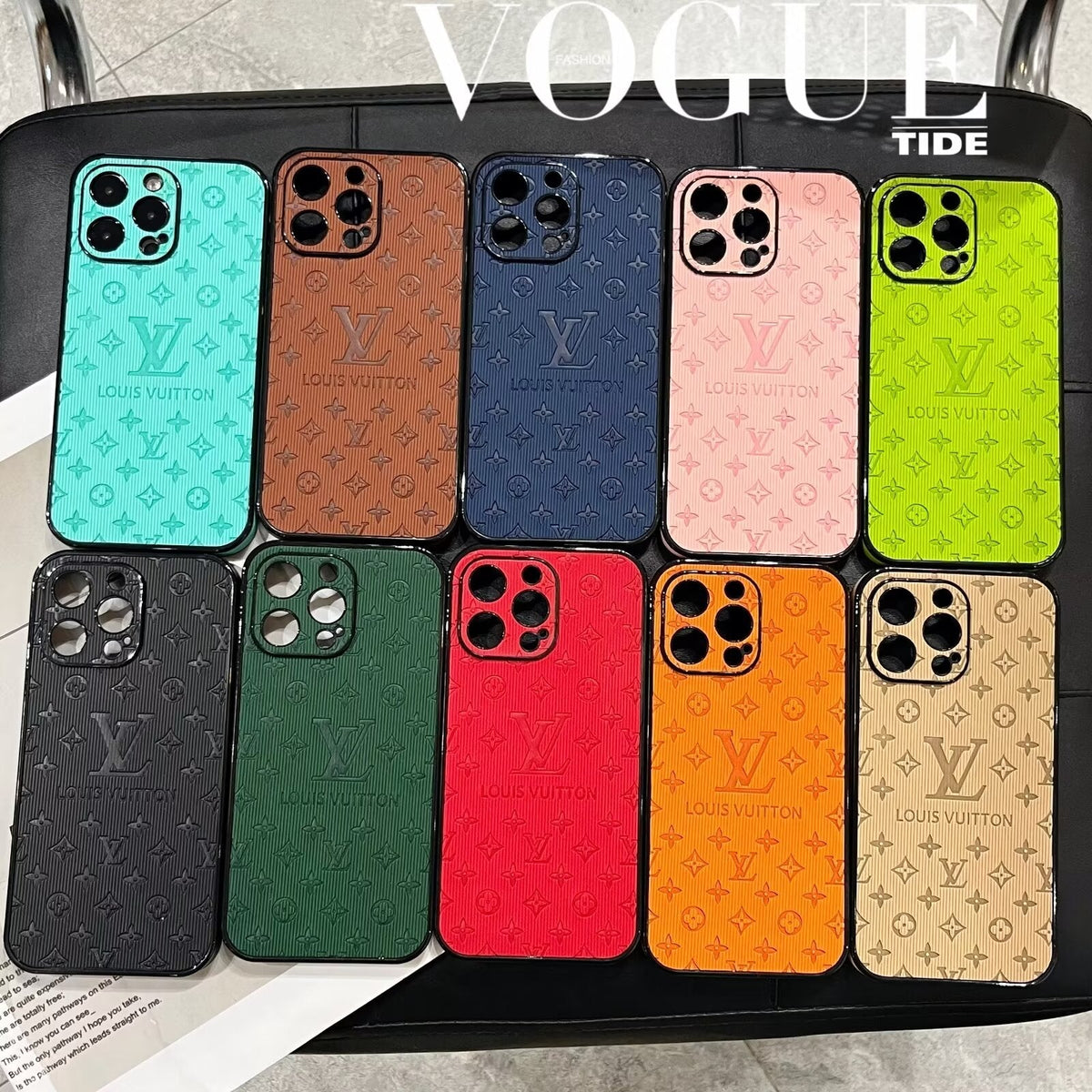 Louis Vuitton-inspired pink monogram iPhone case
