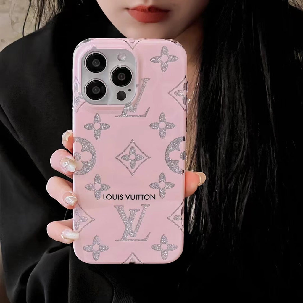 Louis Vuitton-inspired pink monogram iPhone cover