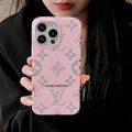 Louis Vuitton-inspired pink monogram iPhone cover