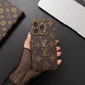 Impact resistant case for iPhone, brown