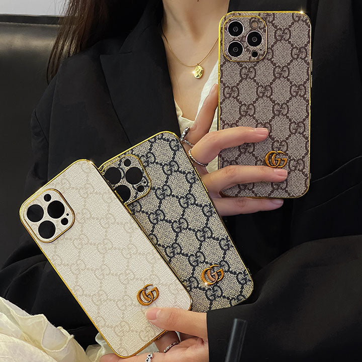 Gucci-inspired fine monogram phone case for iPhone