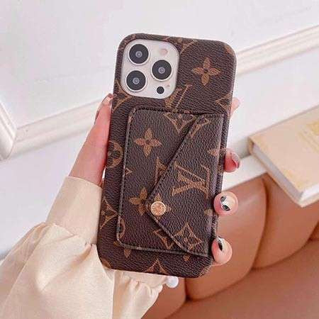 Louis Vuitton-inspired monogram iPhone wallet case with envelope pocket