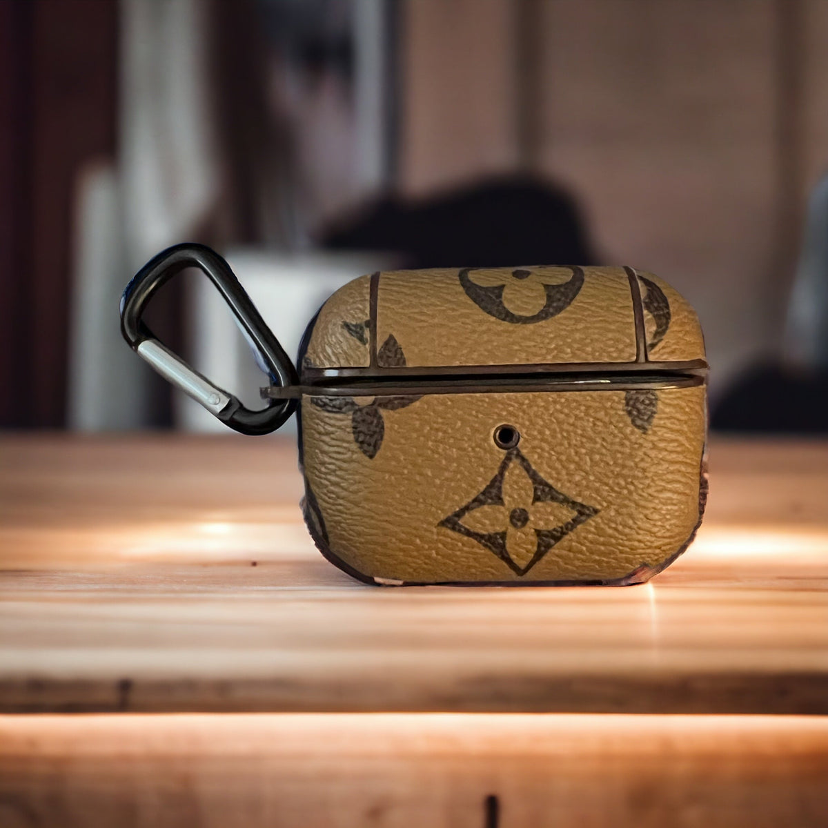 Louis Vuitton-inspired monogram AirPods charging case cover