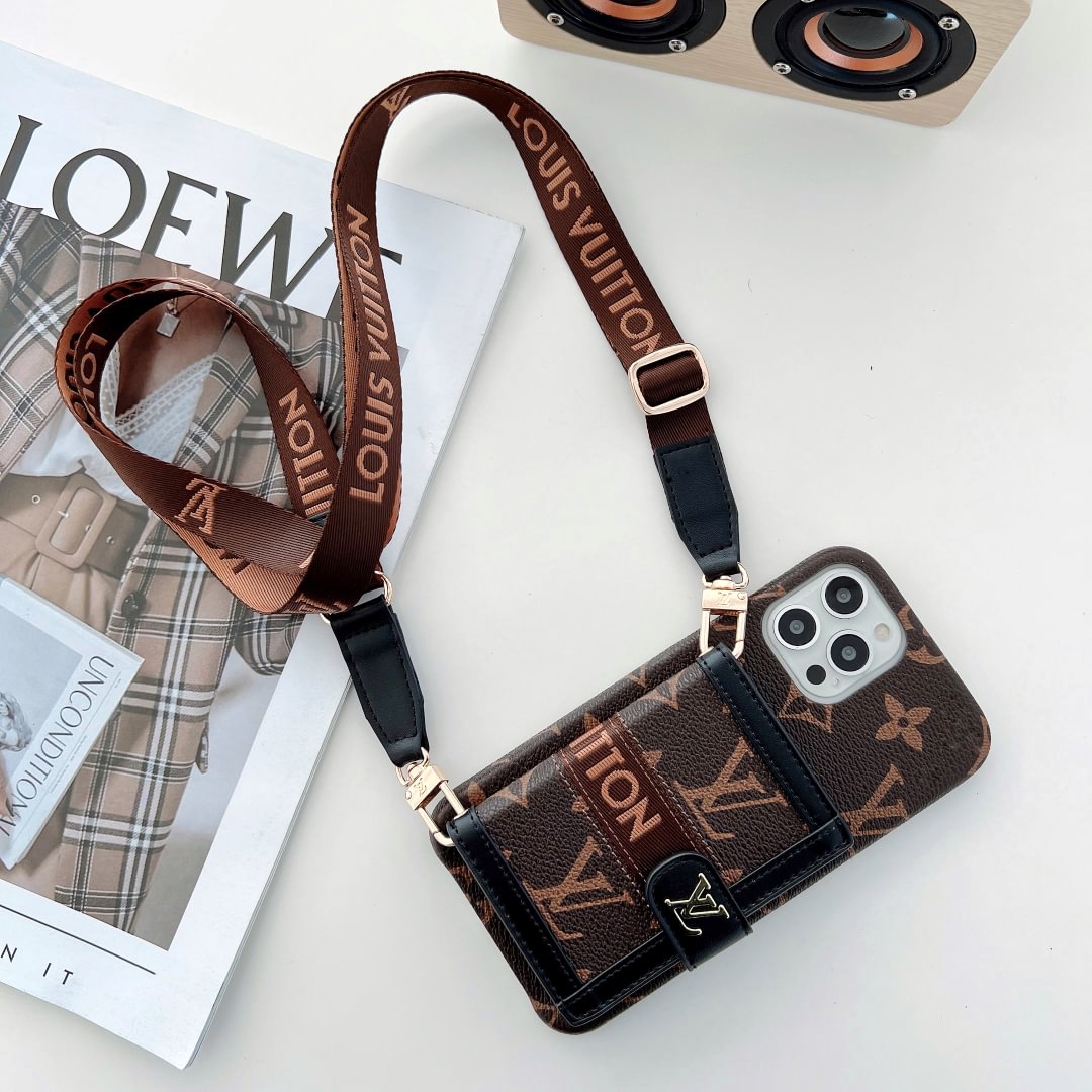 Louis Vuitton-inspired wallet card holder phone case