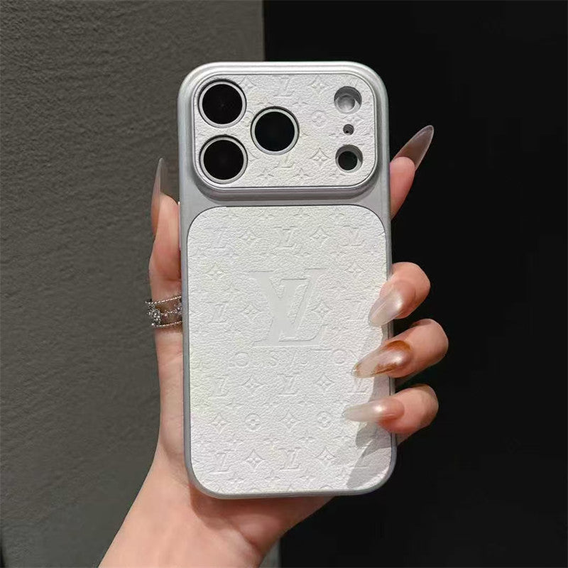 Louis Vuitton-inspired orange case for iPhone 17 / 16 / 15 / 14