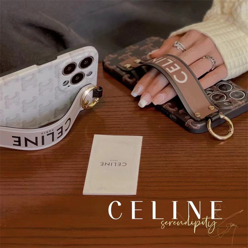 Celine-inspired iPhone case with hand strap