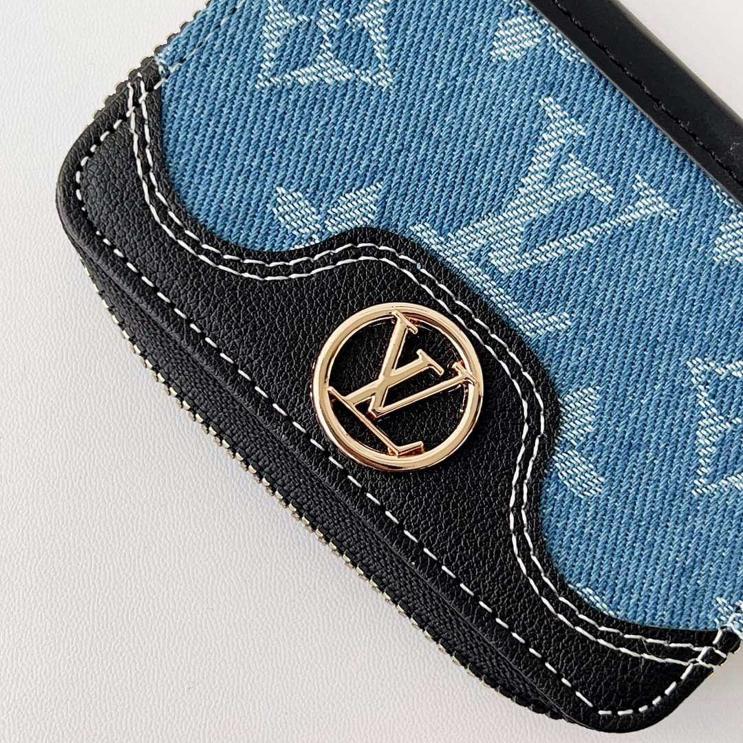 Louis Vuitton-inspired mini handbag wallet card holder leather coin purse
