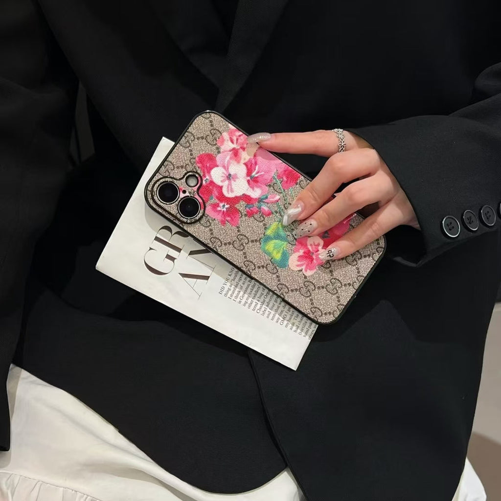 Gucci-inspired floral monogram iPhone case