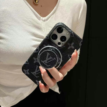 Monogram magnetic ring phone case