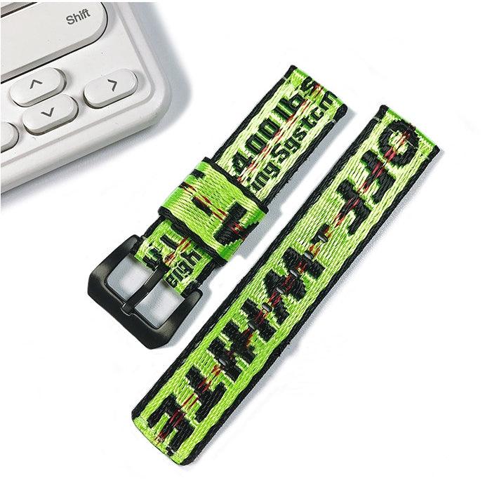 Fendi-inspired graphic print Apple Watch band