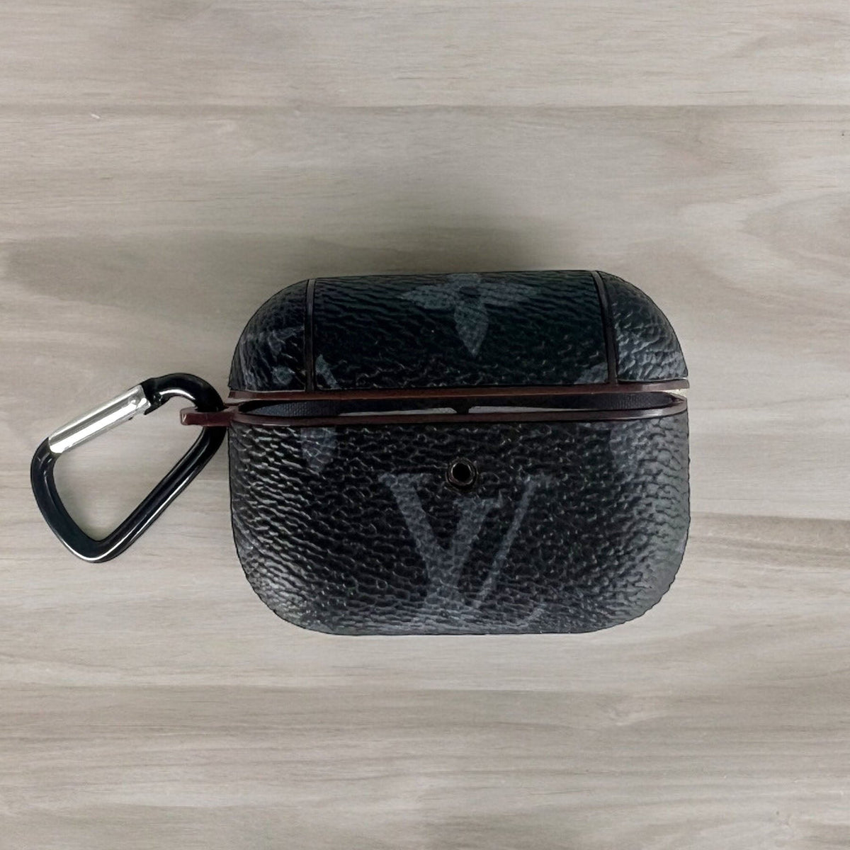 Louis Vuitton-inspired monogram AirPods charging case cover
