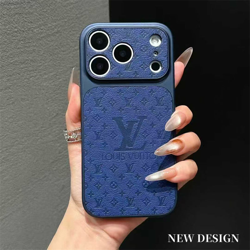 Louis Vuitton-inspired orange case for iPhone 17 / 16 / 15 / 14