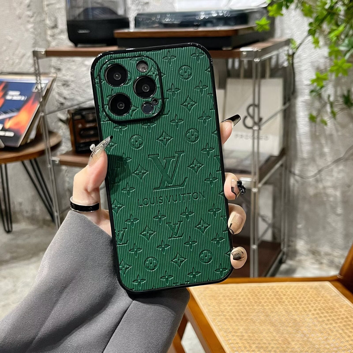Louis Vuitton-inspired pink monogram iPhone case