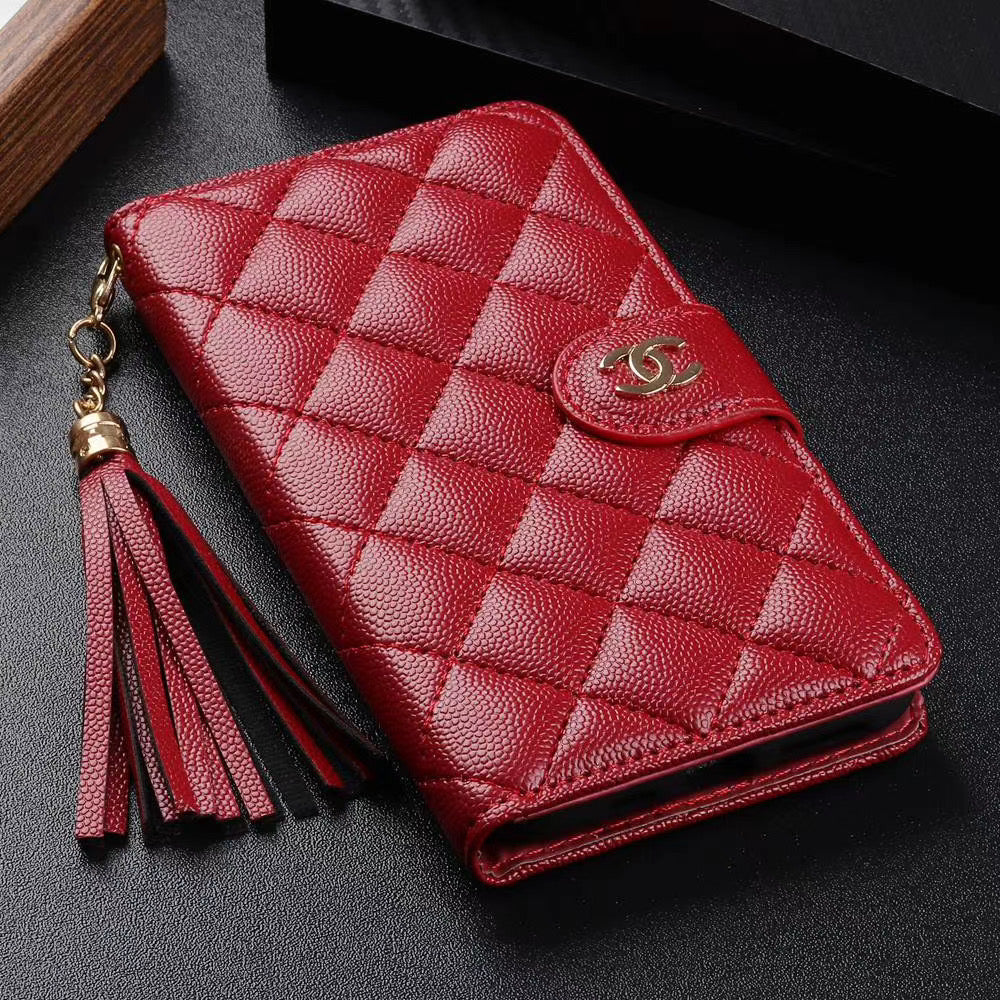 Louis Vuitton-inspired phone bag case for iPhone with card holder