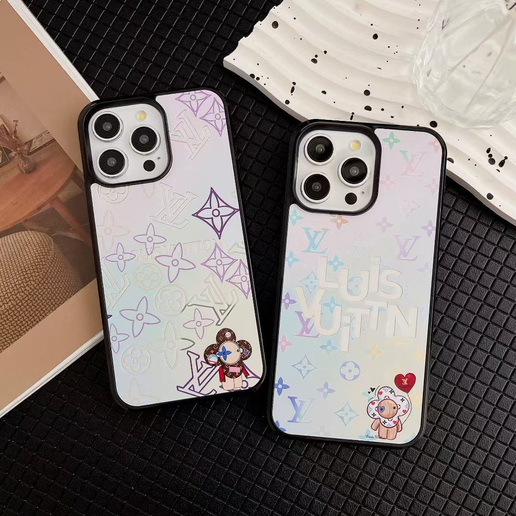 Louis Vuitton-inspired light monogram print iPhone case