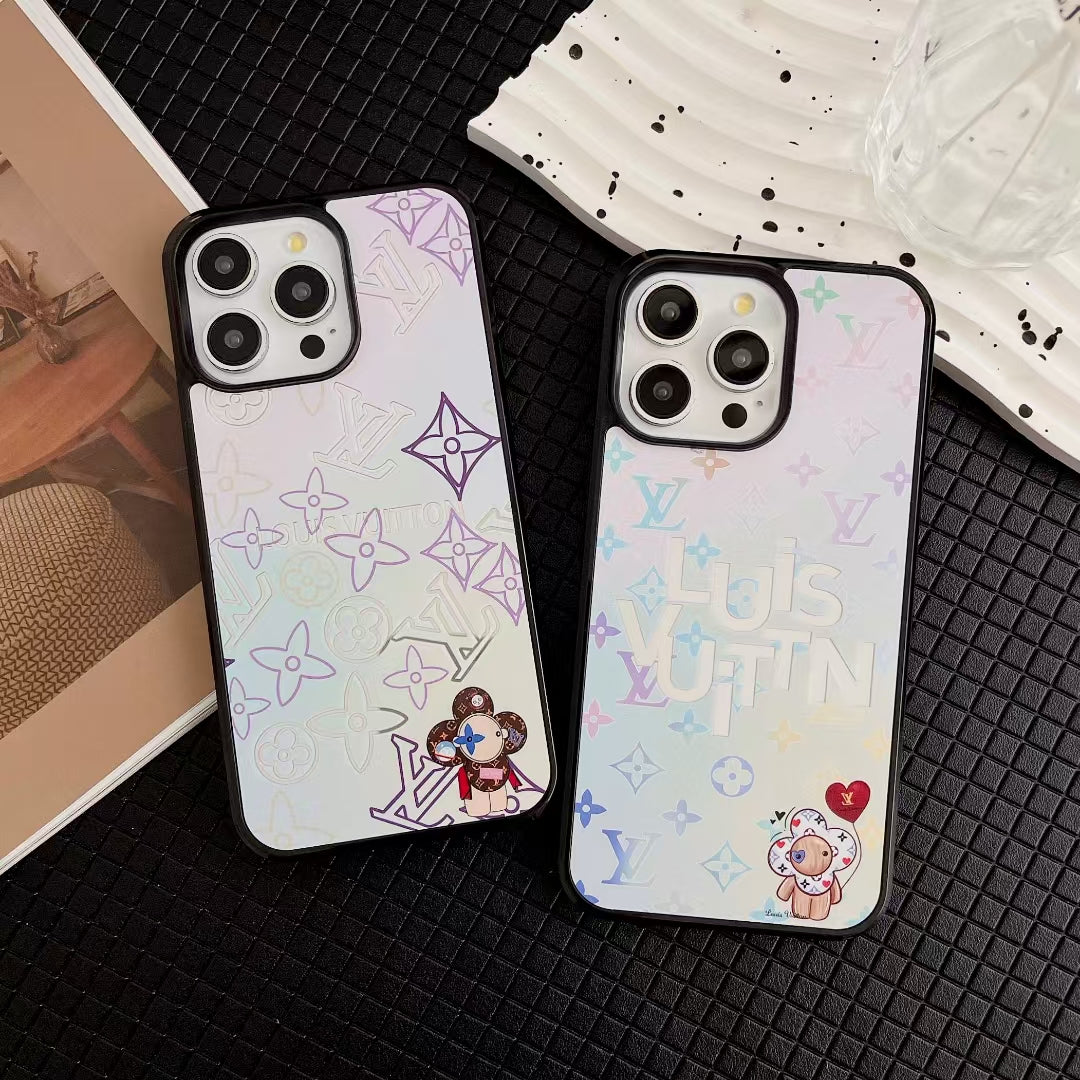 Louis Vuitton-inspired light monogram print iPhone case