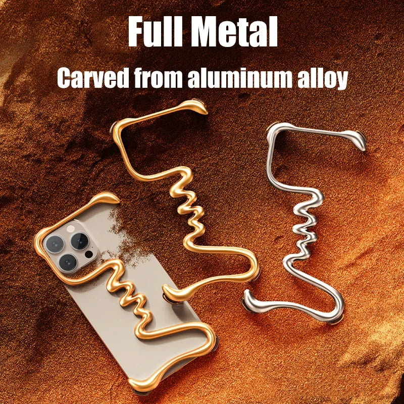 Sculpted metal frame iPhone case