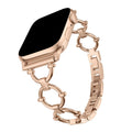 Chain link Apple Watch bracelet, rose gold