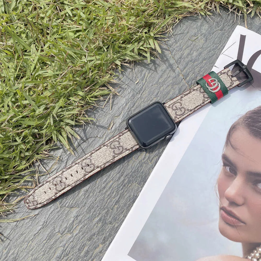 Gucci-inspired web stripe watch band for Apple Watch Ultra 2