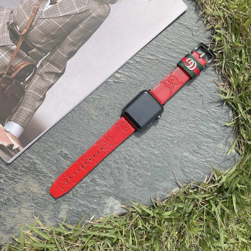 Gucci-inspired web stripe watch band for Apple Watch Ultra 2
