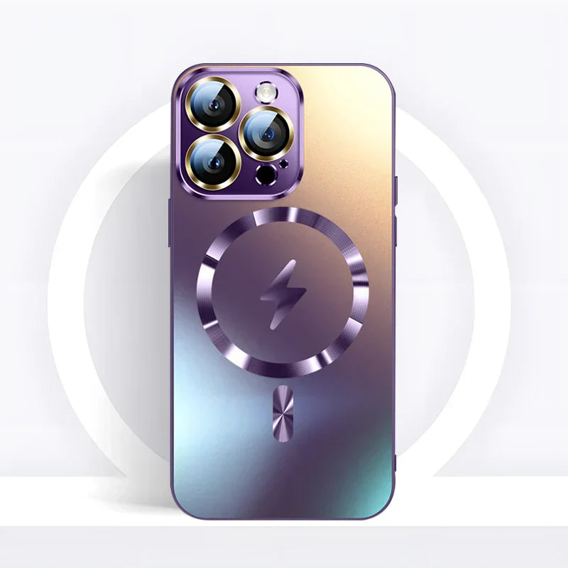 Frosted glass MagSafe iPhone case