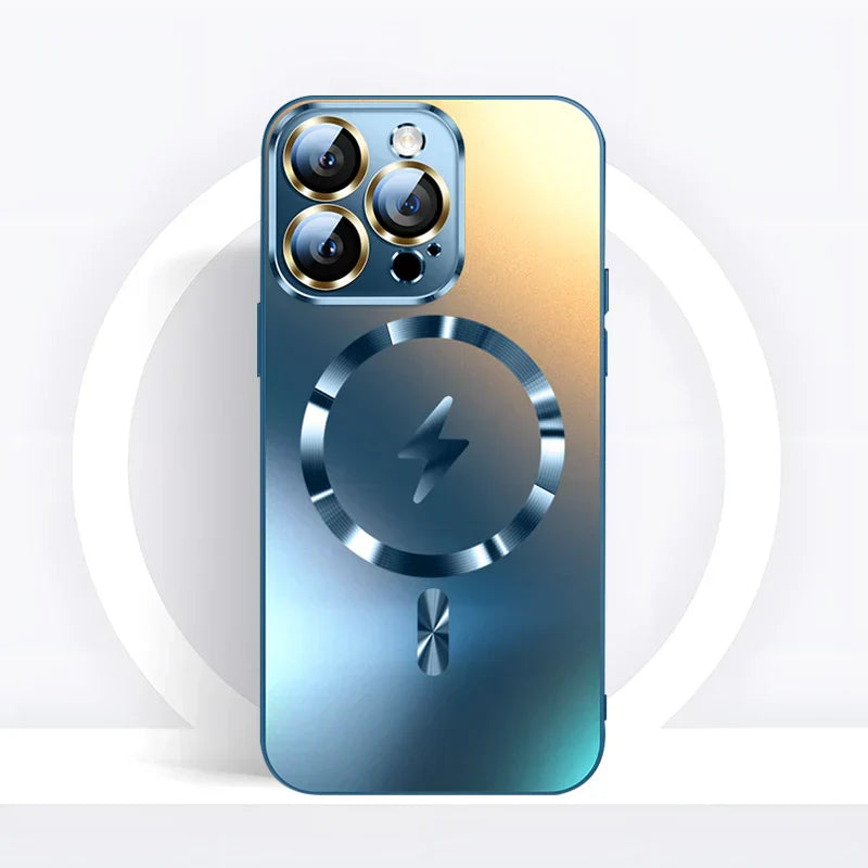 Frosted glass MagSafe iPhone case