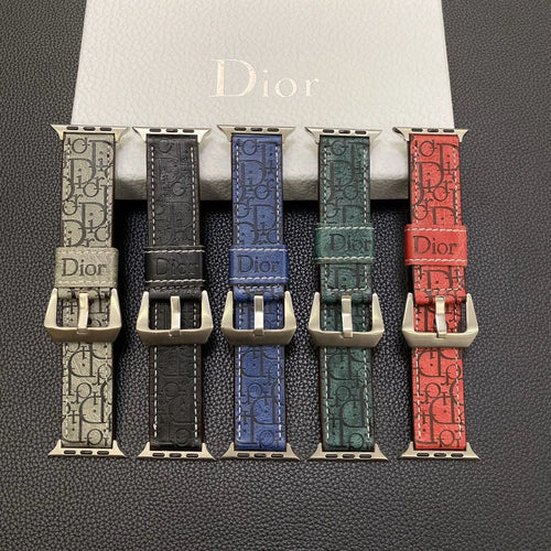 Dior-inspired all-over pattern Apple Watch band