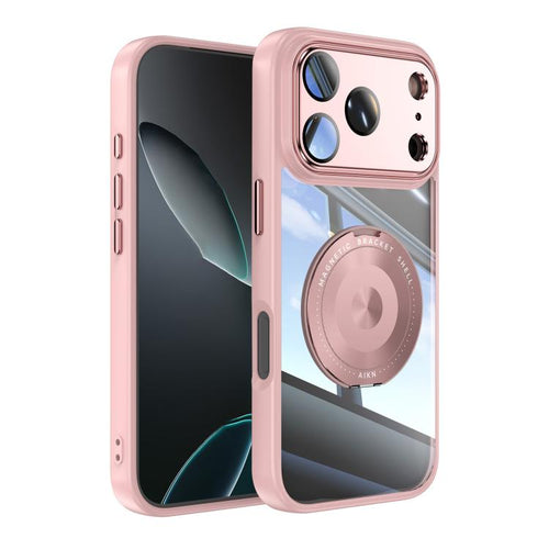 Acrylic and TPU MagSafe iPhone case with 360-degree holder