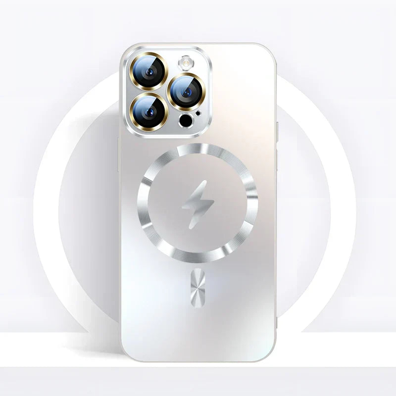 Frosted glass MagSafe iPhone case