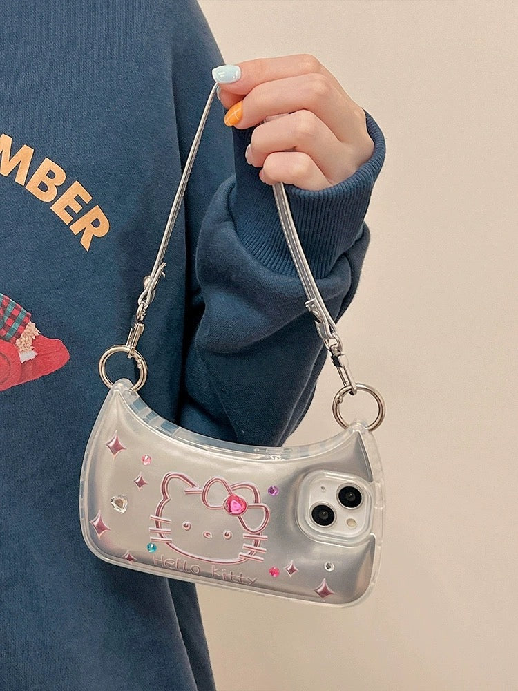 Hello Kitty-inspired mini handbag shape case for iPhone XR