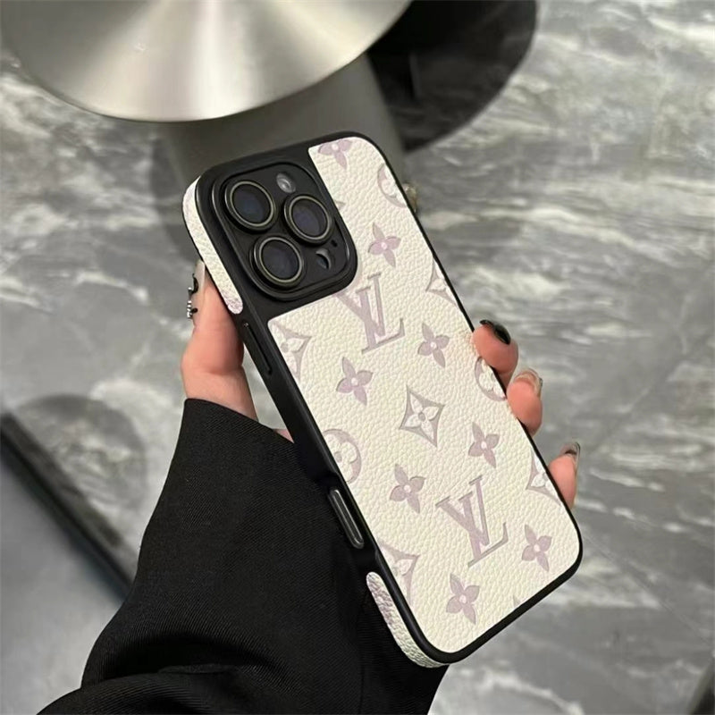 Louis Vuitton-inspired high-contrast monogram iPhone case