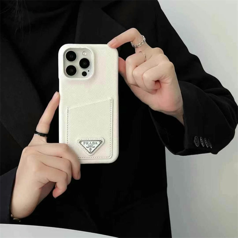 Prada-inspired iPhone case with card holder