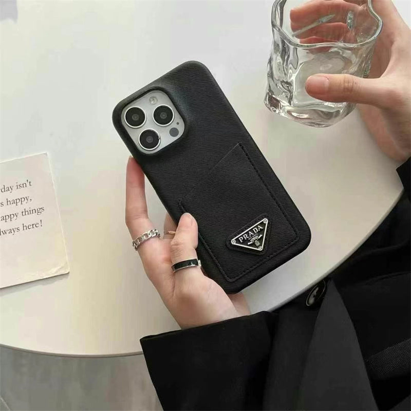 Prada-inspired iPhone case with card holder