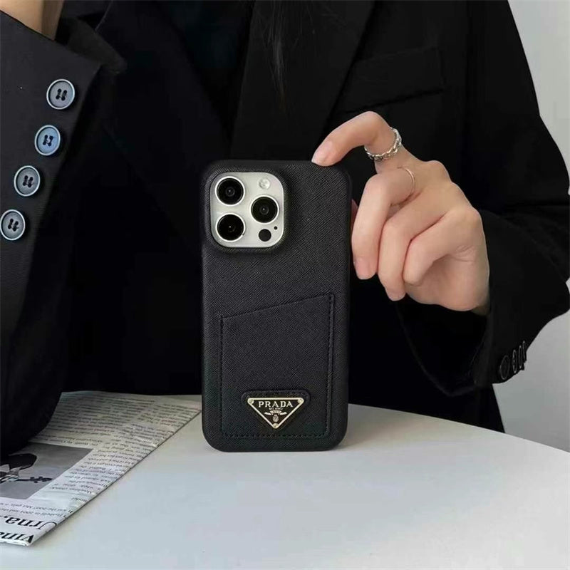 Prada-inspired iPhone case with card holder