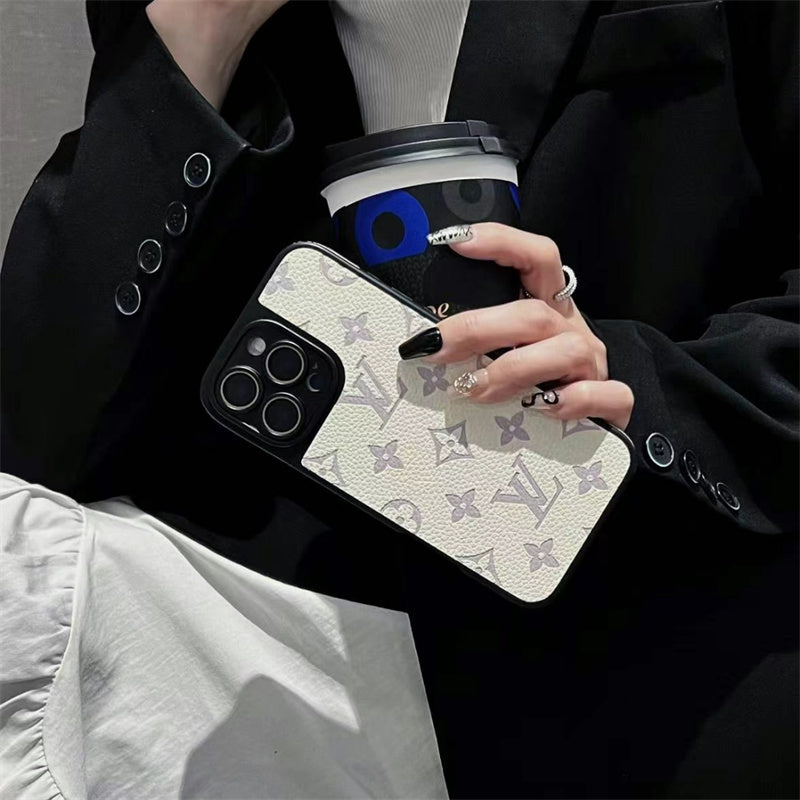 Louis Vuitton-inspired high-contrast monogram iPhone case