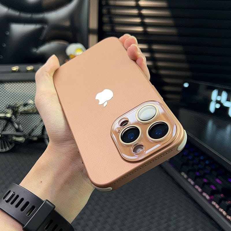 Frosted hard case for iPhone, desert brown